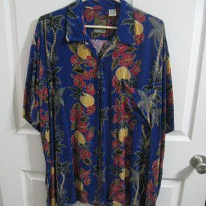 Men's Pineapple Connection Hawaiian Print Shirt - 2X Big